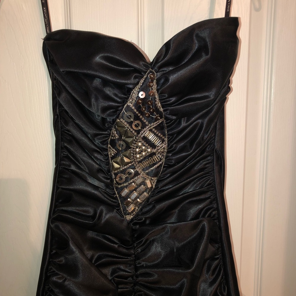 Jessica McClintok Long Black Prom Dress